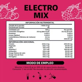 Electrolitos Con Hongos Adaptogenos en Polvo - Nootropico - Energetizante - Hidratación Baja En Calorías  Rehidratación - 20 Sticks - Pre Entreno -...