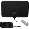 Crystal Clear HD Digital TV Antenna - 360° Reception, Flexible