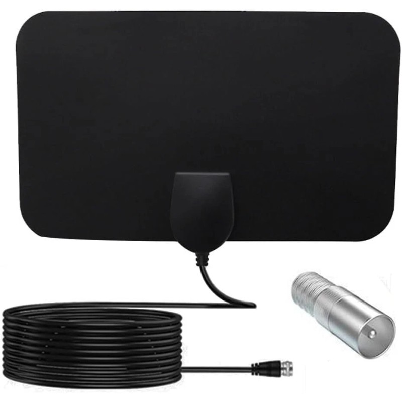 Crystal Clear HD Digital TV Antenna - 360° Reception, Flexible