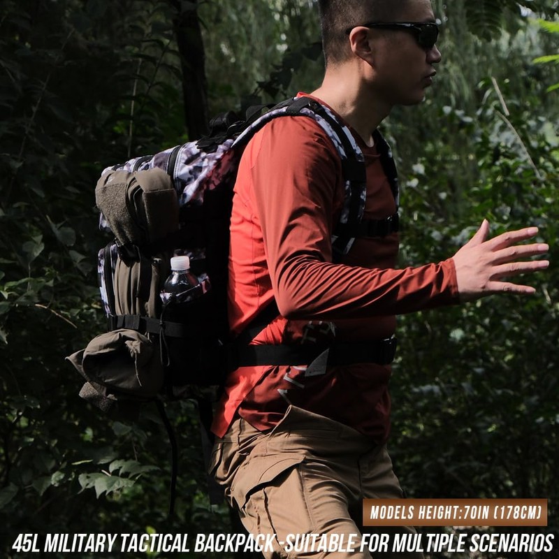 R.SASR Military Tactical Backpack 45L Large Tactical Backpack for Men,