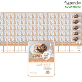 NatureBy 네이처바이 달팽이 에센스 마스크팩 100매 Natureby Snail Essence Mask Pack 100 Sheets