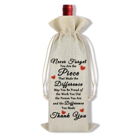 Thank You Gifts for Colleagues Leaving Farewell Retirement Gifts for Women Men Coworker Boss Friend Appreciation Wine Bag Gifts for Employee Goodbye Going Away Gifts for Coworker