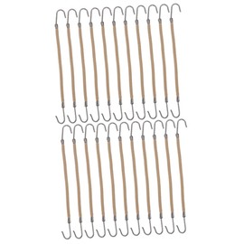 LALAFINA 2sets Thick Hair Ponytail Hooks Headband Hair Claw Clips Rubber Bands for Styling Braid No Pulling or Tugging 20pcs*2