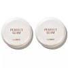The Sam 더샘 퍼펙트 글램 광채 밀착 보송 글로우 팩트 X2개 The Saem Perfect Glam Glow Moisturizing Glow Pact X2