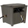 Suncast Farmington Weatherproof Smart-Tube Garden Hose Storage Container, Outdoor Hideaway