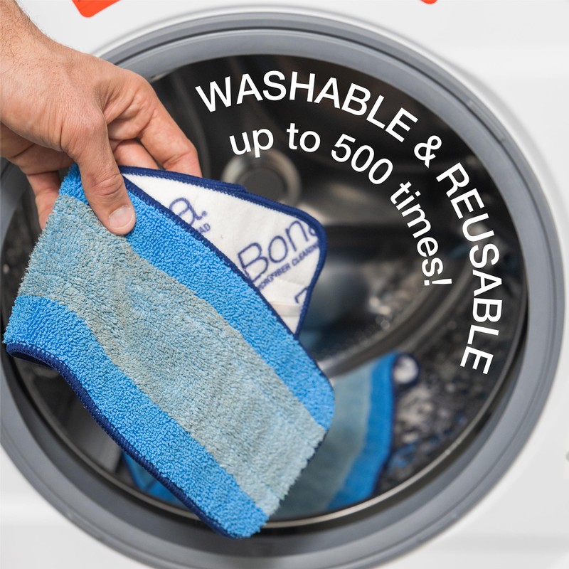 Bona Microfiber Pad 3-Pack includes Dusting, Cleaning, and Deep Cleaning