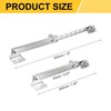 sourcing map 1Pcs 305mm Casement Stay Window Latch, Stainless Steel