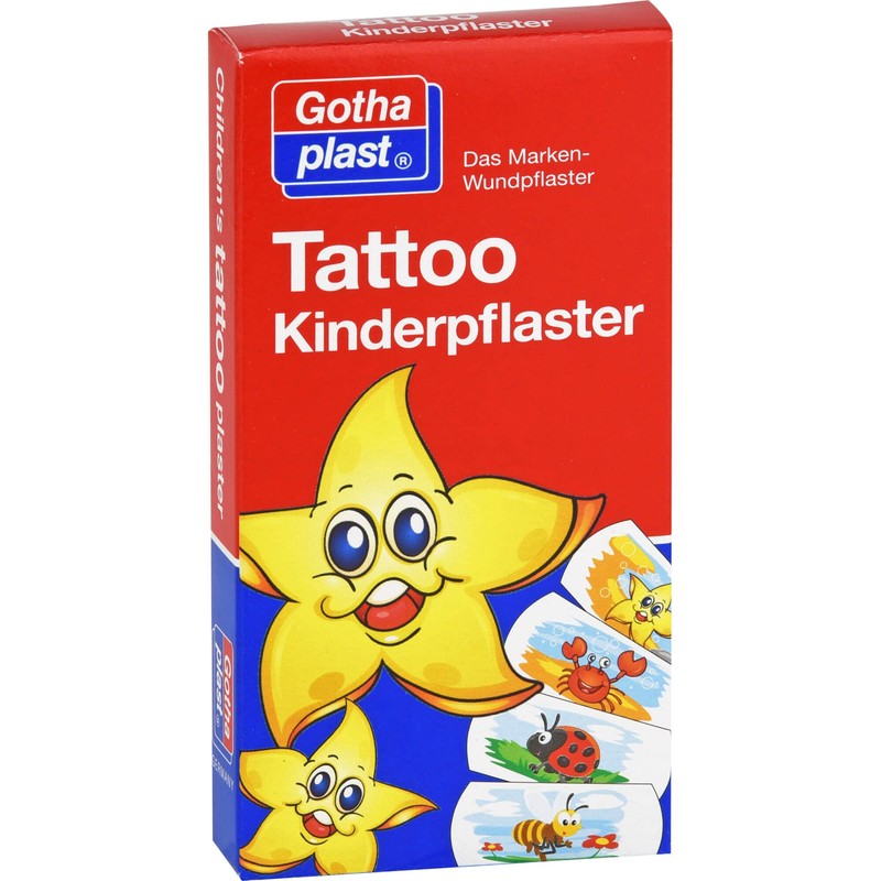 Tattoo Children's Plasters 25 x 57 mm Pack of 8