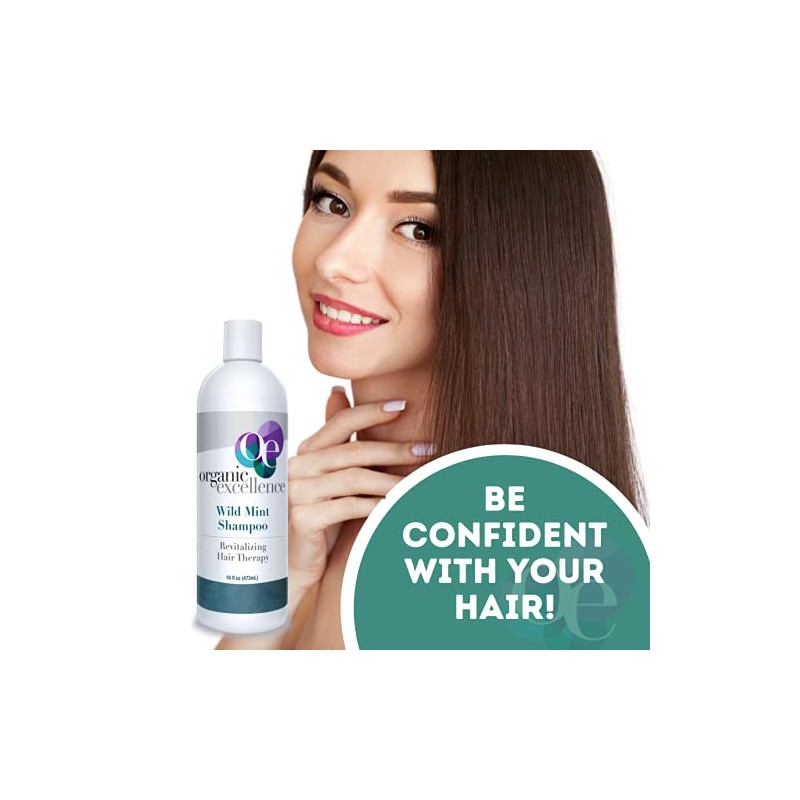 Organic Excellence Mint Shampoo, 16 Ounce