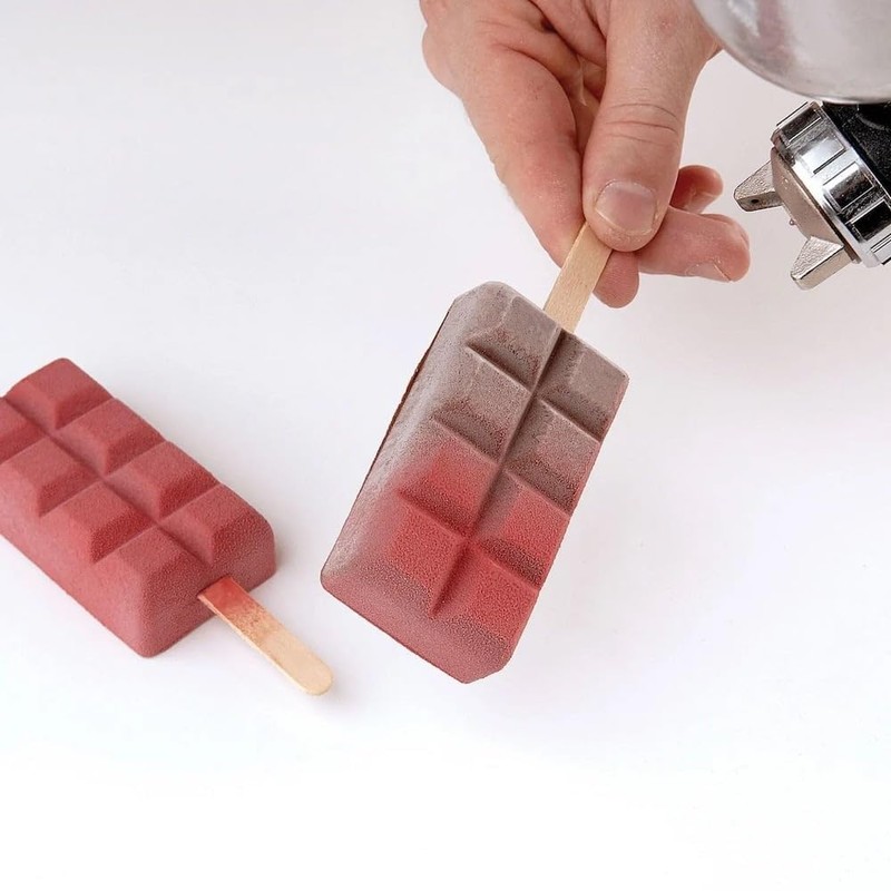 Silikomart Mini Wooden 100 Sticks for Ice-Cream Bars, Brown Wood