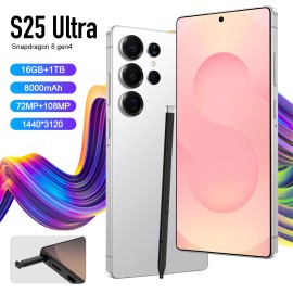 2025 Global S25 Ultra 5G Smartphone 16GB+1TB Big Storage Dual SIM Long Standby-New Release Wholesale Mobile Phonecolor: Dark Blue, ram: 16g, storage capacity: 1TB, plug: US