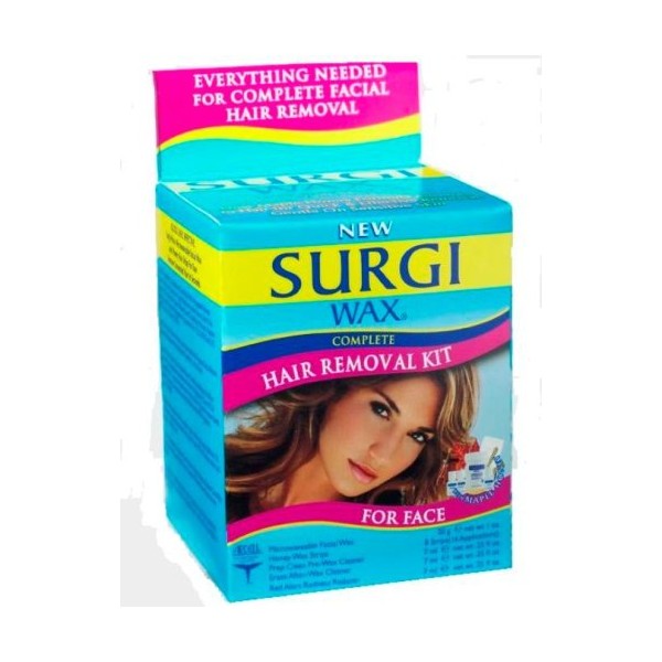 Surgi-wax Complete Hair Removal Kit For Face, 1.2-Ounce Boxes (Pack of 3)