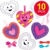 Baker Ross AT360 Heart Suncatcher Decorations - Pack of 10,
