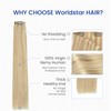Worldstar Seamless Hair Extensions Clip in Hair #27P613 Balayage Caramel