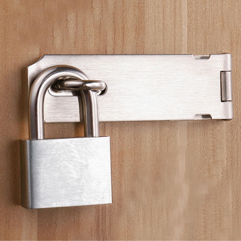 4-inch Thickening Stainless Heavy Duty Hasp-304 Thickening Anti Rust Padlock