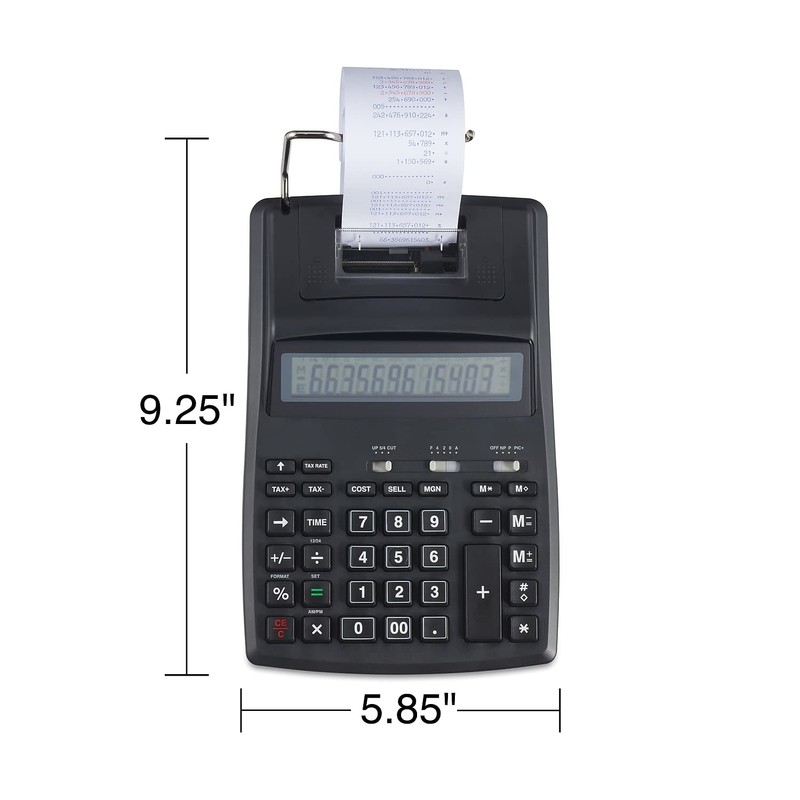 Staples TRU RED TR44780 TR44780 12-Digit Desktop Printing Calculator, Black