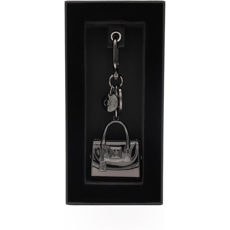 Cloe - Llavero Charm de Bolso Acabado Metálico Para Mujer