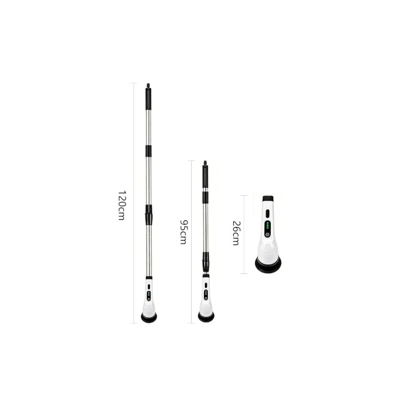 Cepillo Electrico para Baño Limpieza, con 9 Cabezales Intercambiables, Cepillo
