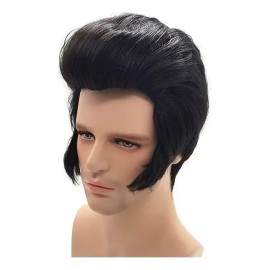 Peluca Cosplay Elvis Presley Hombre Rock & Roll S