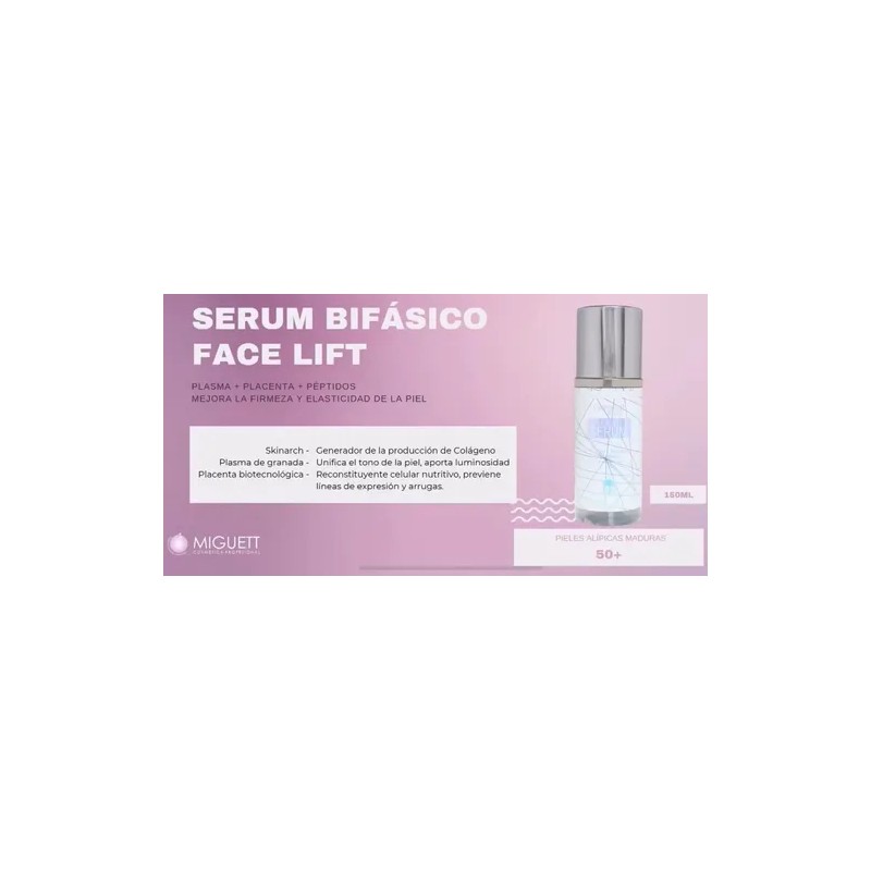 Face Lift Serum Bifasico Plasmaplacentapéptidos. Miguett