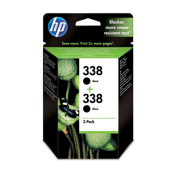 HP Original CB331E [ 338 ] Black Cartridge x 2