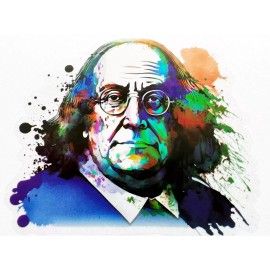 2x Benjamin Franklin 3in Transparent Stickers Second Amendment 2A Book Laptop