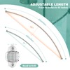 Mcrbeay Curved Shower Curtain Rod, Adjustable 48-85 inches Extra Wide