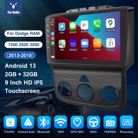 Unbranded Car Stereo For 2013-2018 2+32G Dodge Ram 1500 2500 3500 Radio Head Unit GPS Navi