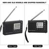 VBESTLIFE Portable Mini Radios FM/MW/SW Receiver w/ Digital Alarm Clock