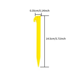 votuyet 10Pcs Camping Stakes Plastic Tent Stakes Heavy Duty Beach Tent Pegs,6-Inch Heavy Duty Canopy Anchoring Pegs for Camping,Lawn Tarp Sand Stake for Beach