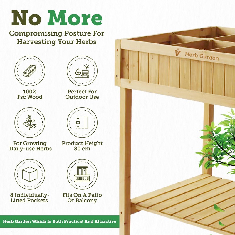 VegTrug 8 Pocket Herb Garden