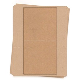 20 Chocolate Candy Bar Labels, 5.3 x 5.25 in (Kraft)