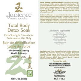JADIENCE Detox & Cleanse Bath Soak Full Body or Foot | Promote Organ Function, Reduce Stress | Naturally Enhance 3-Day, 10-Day, 14-Day & 28-Day Detox, Detox Tea and Cleanses (128oz)