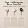 Fashion 3PCS Pack Retractable Badge Holders with 360 Degree Alligator