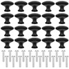 saerryor 20 Pcs Drawer Knobs Cabinet Knobs Black Door Knobs