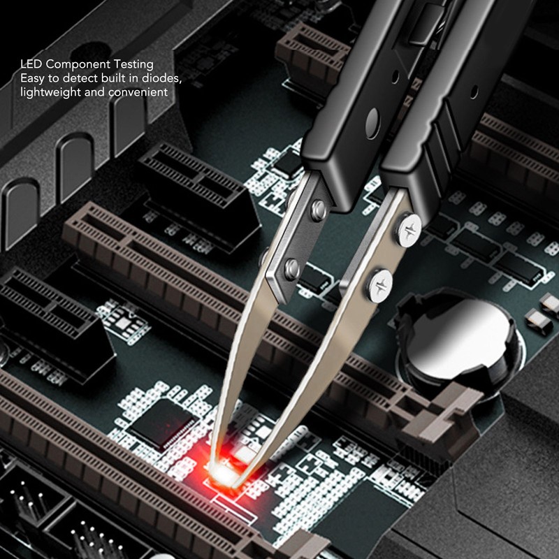 SMD Tester High Accuracy Gold Plated Tweezers Diode Resistance Capacitance