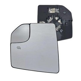 Spieg Driver Side Mirror Glass Replacement for Ford F150 2015-2020 Heated Spotter Glass with Backing Plate | Left Side View Mirror Glass Compatible with OE JL3Z-17K707-A