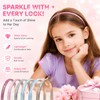 6 Pack Thin Glitter Headbands for Girls, Sparkly Sequin Toddler
