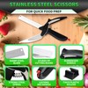 DZ Duozhan Kitchen Scissors with Cutting Board, Stainless Steel, Easy