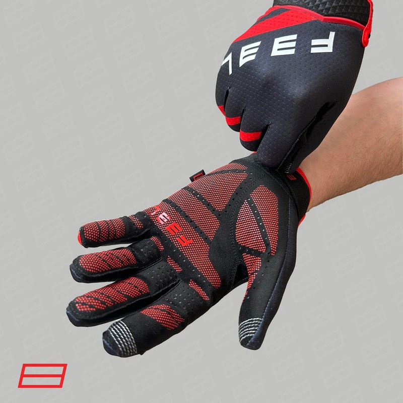 F33L SR3 Diamond Sim Racing Gloves - Red (XX-Large)