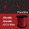 16Gauge 100FT Red Black Cable Hookup Electrical Wire 2 Conductors