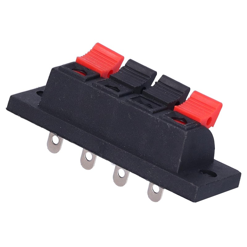 Pack of 10 Speaker Connector Connectors 4-Way Block Quick Connection