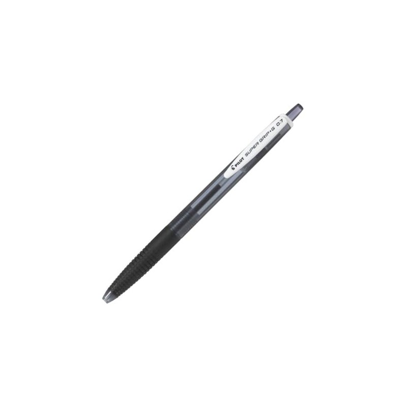 Pilot BSGK-100F-10BB Super Grip G Retractable Permanent Ball Pens, 0.7,