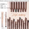 Black Eyeshadow Stick, Metallic Glitter Eye Shadow Crayon Pen Eyeshadows