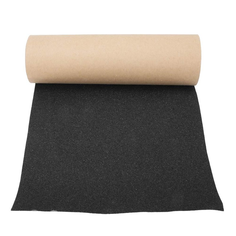 9" x 33" Skateboard Grip Tape Sheet, Anti-Slip Breathable Black