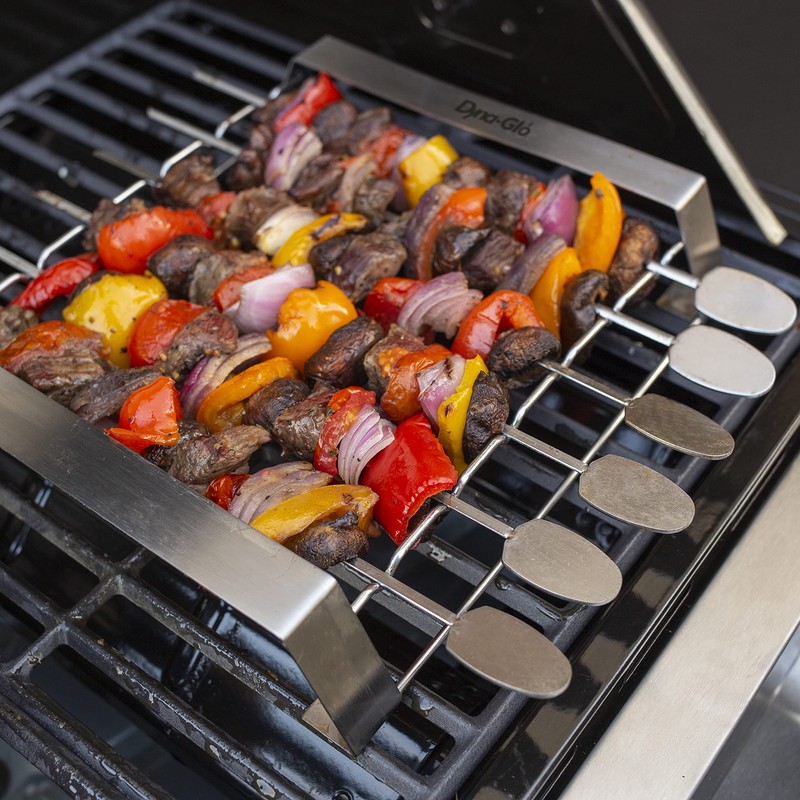 Dyna Glo DG6SK-D 6PC Skewer and Rack Set, Silver