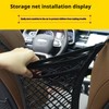 3-Layer Triple Car Mesh Organizer Pockets Pockets Between Seats Stretchy