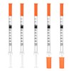 100Pack Lab Dispensing Transfer Liquid U-100-31 Ga, 1.0cc/mL Jeringas with