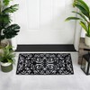 Northlight Scroll Design with Open Back Rectangular Welcome Door Mat
