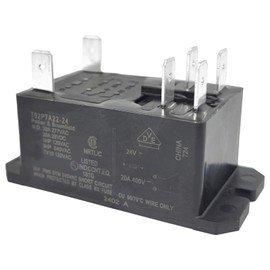 2-Pack T92P7A22-24 Power Relay - 30A 24VAC 6-Pin DPST-NO (2 Form A) - Industrial Grade Relay for Motor Control, HVAC & Automation Systems